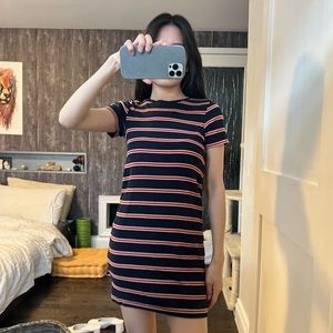 Pull&Bear Striped Tshirt Dress